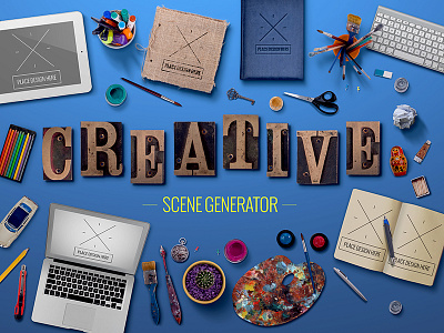 Freebie: Creative Scene Generator Free elements free freebie generator mockup pixelbuddha scene
