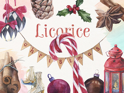 Premium: Licorice Christmas Watercolor Kit