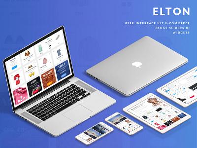 Freebie: Elton UI Kit components elton free freebie pixelbuddha site ui ui kit ux web