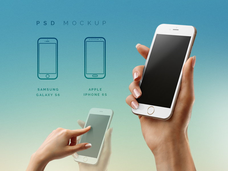 Download Freebie: iPhone 6 / Android Mockup by Pixelbuddha on Dribbble