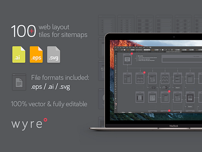 Wyre: Web Layout Flowcharts (freebie) flowcharts free freebie pixelbuddha tiles web