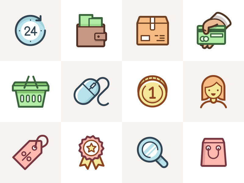 Capitalist Icon Set: eCommerce by Pixelbuddha on Dribbble