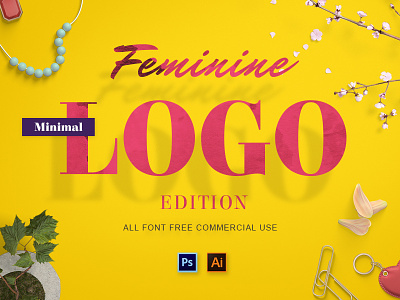 Freebie: Feminine Minimal Logos Vol. 2 feminine free freebie logo pixelbuddha templates
