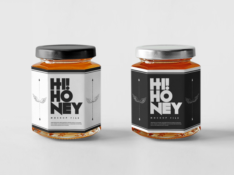 Download Freebie: Honey Jar Mockup by Pixelbuddha on Dribbble