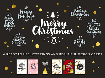 Freebie: Merry Christmas Lettering christmas free freebie logo new year pixelbuddha