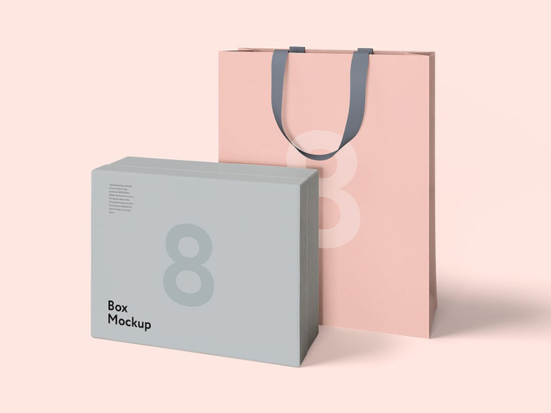 Download Freebie: Luxury Box & Bag Mockups by Pixelbuddha on Dribbble