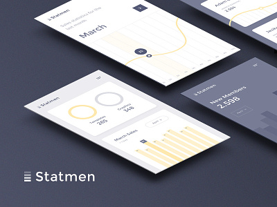 Freebie: Statmen Statistic iOS UI Kit