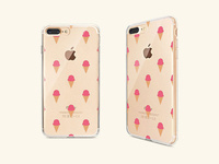 Transparent iPhone 7 Plus Case Mockup Set