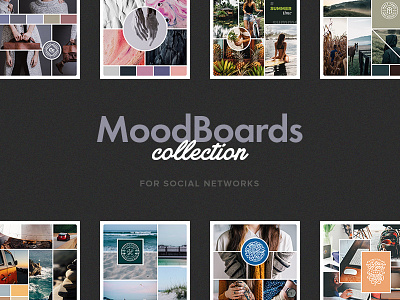 Social Mood Board Set by Pixelbuddha on Dribbble