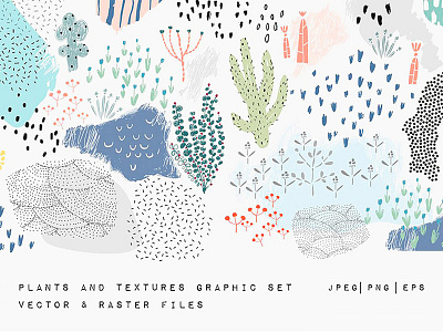 Freebie: Vector Plants and Textures