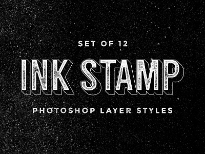 Ink Stamp Layer Styles add-on add-ons download effect effects grunge layer style pixelbuddha text vintage