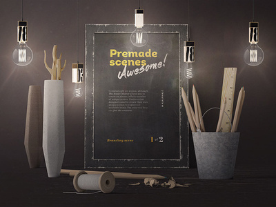 Freebie: Home Vintage Mockup Scene