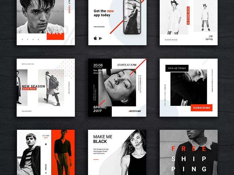 Hype Monger Social Media Pack by Pixelbuddha on Dribbble