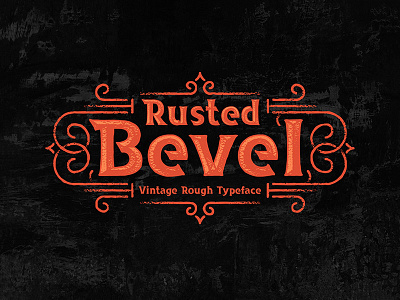 Rusted Bevel Typeface download font pixelbuddha plus retro typeface vintage