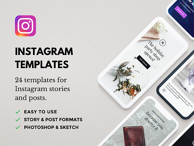 Freebie: 24 Instagram Templates