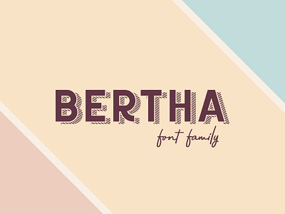 Freebie: Bertha Font Family