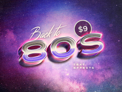 Back to the 80s Retro Text Effects 3d 80 80s 90 90s arcade effect futuristic game mockup space style text vintage