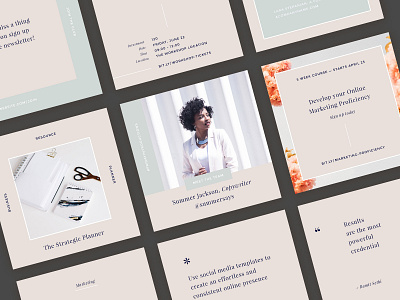 Freebie: Hepburn Instagram Templates Kit by Pixelbuddha on Dribbble