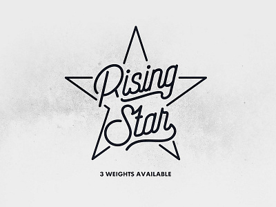 Rising Star Monoline Script #2 display download font monoline opentype pixelbuddha rounded script typeface vintage