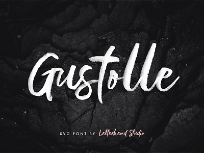 Freebie: Gustolle Display SVG Font display font free freebie lettering pixelbuddha script svg typeface