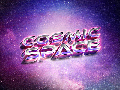 Back to the 80s Retro Text Effects #4 3d 80 80s 90 90s arcade effect futuristic game mockup space style text vintage