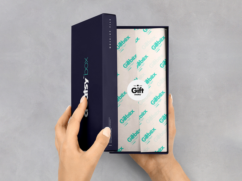 Download Paper Gift Box Mockup #3 by Pixelbuddha on Dribbble