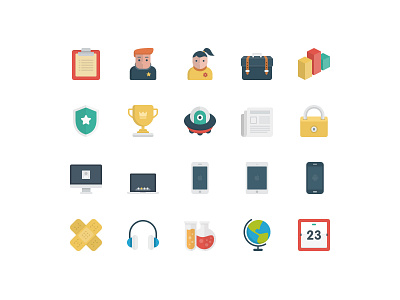 BasicBasic Flat Icons Set #2