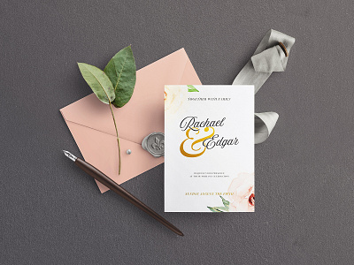Invitation Mockup Designs Themes Templates And Downloadable Graphic Elements On Dribbble