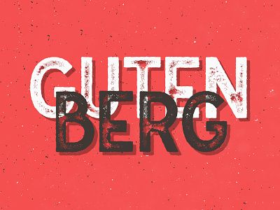 Freebie: Gutenberg Font Family font free freebie pixelbuddha rough sans stamped type typeface typography vintage
