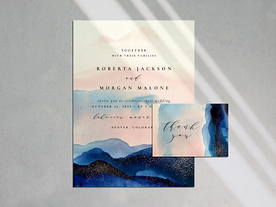 Freebie: Stardust Invitation Templates Set