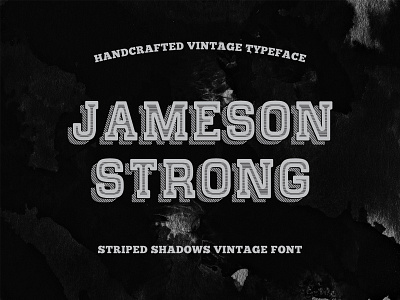 Freebie: Shadow Stripes Vintage Typeface authentic font free freebie old pixelbuddha retro typeface vintage