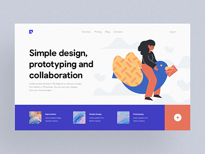 Freebie: Unruly Landing Page Illustrations app flat free freebie hero illustrations landing page pixelbuddha startup story