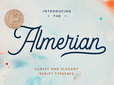 Almerian Script Typeface download elegant font lettering pixelbuddha plus script typeface