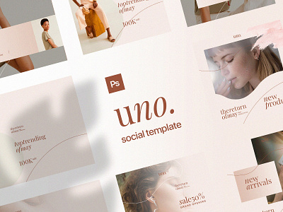 Freebie: Uno Social Media Templates facebook free freebie instagram media pixelbuddha psd social template templates