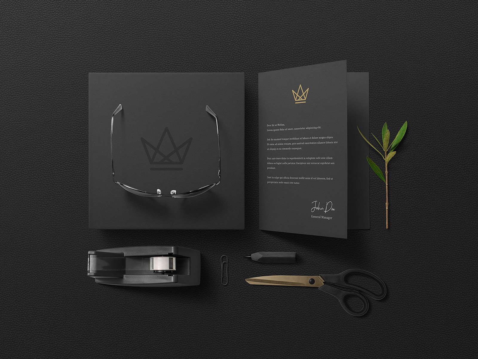 Black Branding Mockup Scenes by Pixelbuddha on Dribbble