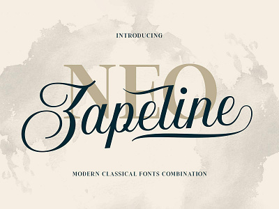 Neo Zapeline Font Family ampersand display fonts letter lettering sans serif script serif type typeface