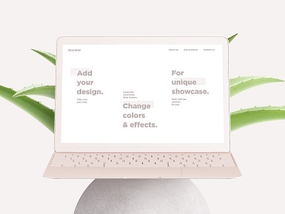 Scandi Vanilla MacBook & iMac Mockup Set