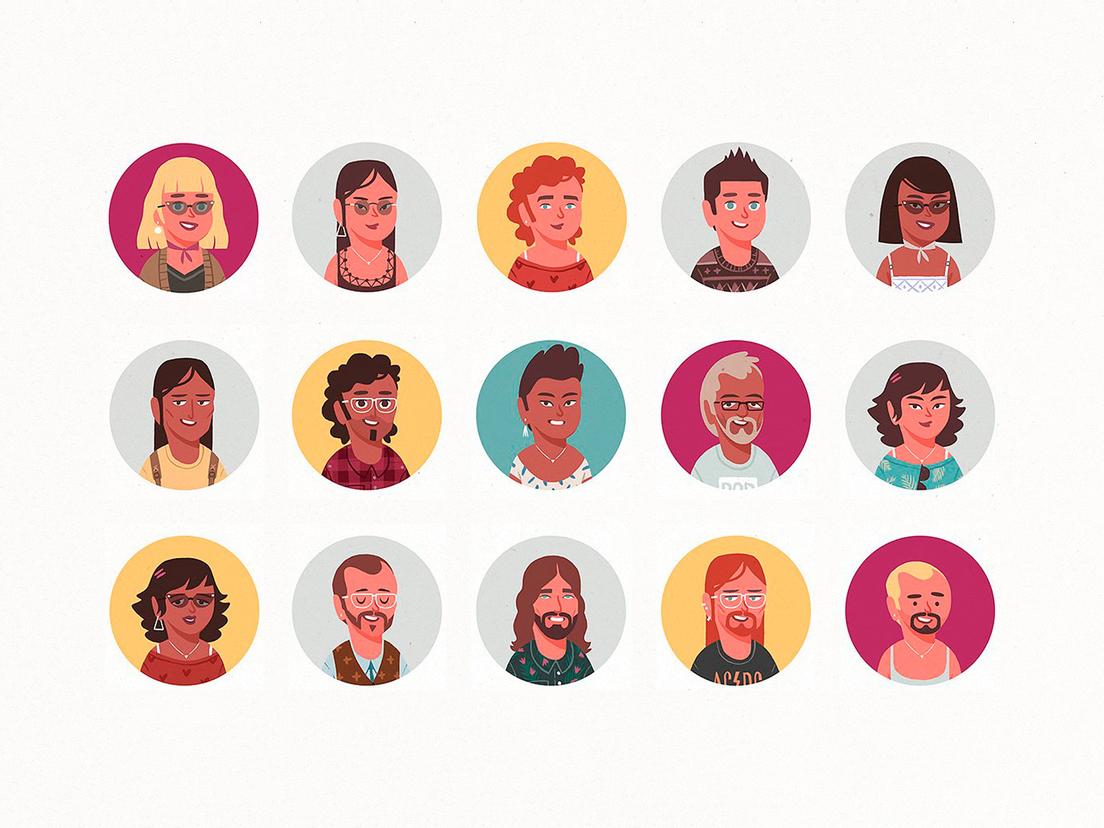 User persona generator. Portrait creator. persona template face. pixelbuddha krushka.