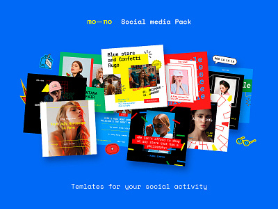 Mono Instagram Templates Kit banner blogger download facebook instagram media media kit pixelbuddha poster psd social template