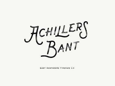 Bant Achillers Typeface beauty download elegant font glyphs lettering pixelbuddha retro script typeface typography