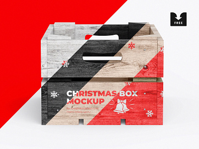 Freebie: Christmas Box Mockup