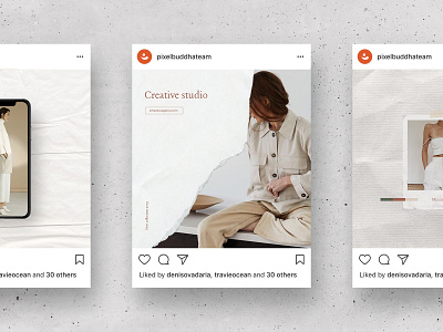 Waimea Social Media Kit canva download elegant fashion instagram lifestyle pixelbuddha post psd social template