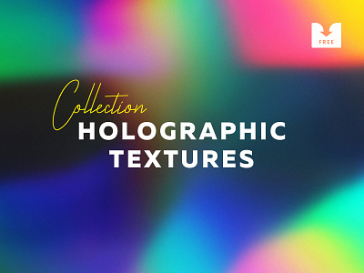 Freebie: Holographic Texture Collection abstract background download free freebie gradient holo holographic overlay texture