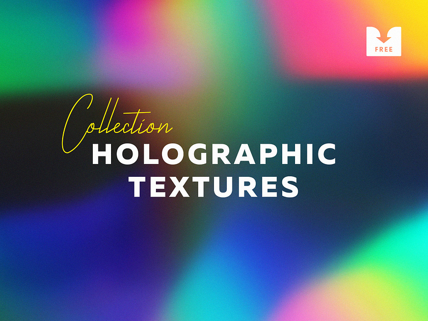 Freebie: Holographic Texture Collection by Pixelbuddha on Dribbble