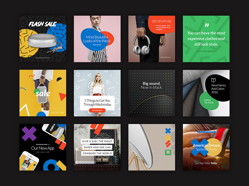 Social Media Booster Kit by Pixelbuddha on Dribbble