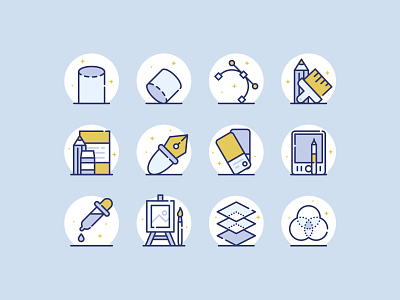 25 Design & Shapes Icons architechture brushes design download flat icons line shapes svg tools vector