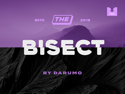 Freebie: Bisect Display Font display download font free freebie glitch shift typeface typogaphy vhs