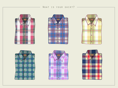 What is your shirt? best color dress illustration mood palette pattern plaid shirt style texture
