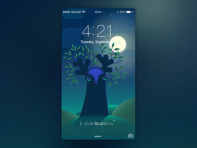 Free Wallpaper For You Phone dark free illustration lock moon night screen shine tree ui ux wallpaper