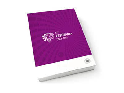 Festidanza 2014 Book Schedule branding design festidanza huancayo